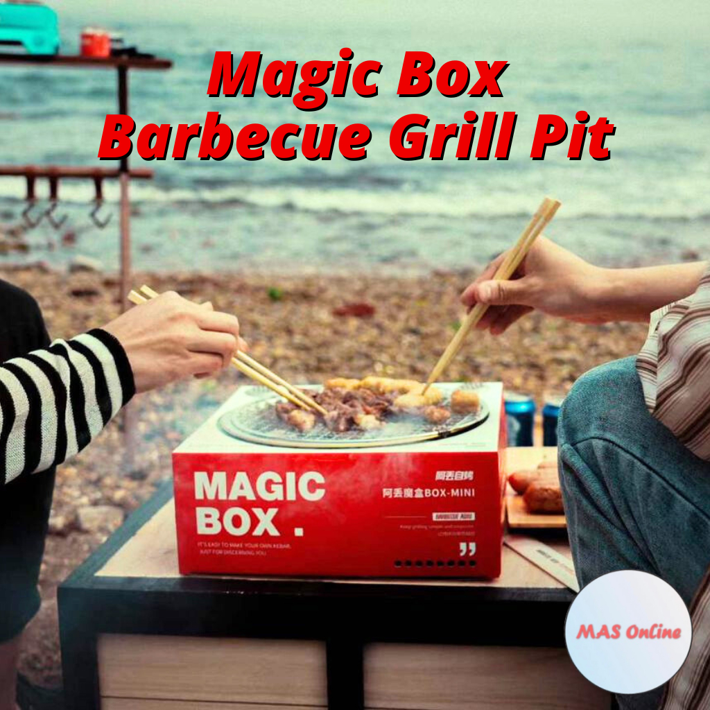 ADIU Disposable Barbecue Grill Pit / BBQ Grill Stove MAGIC BOX Camping