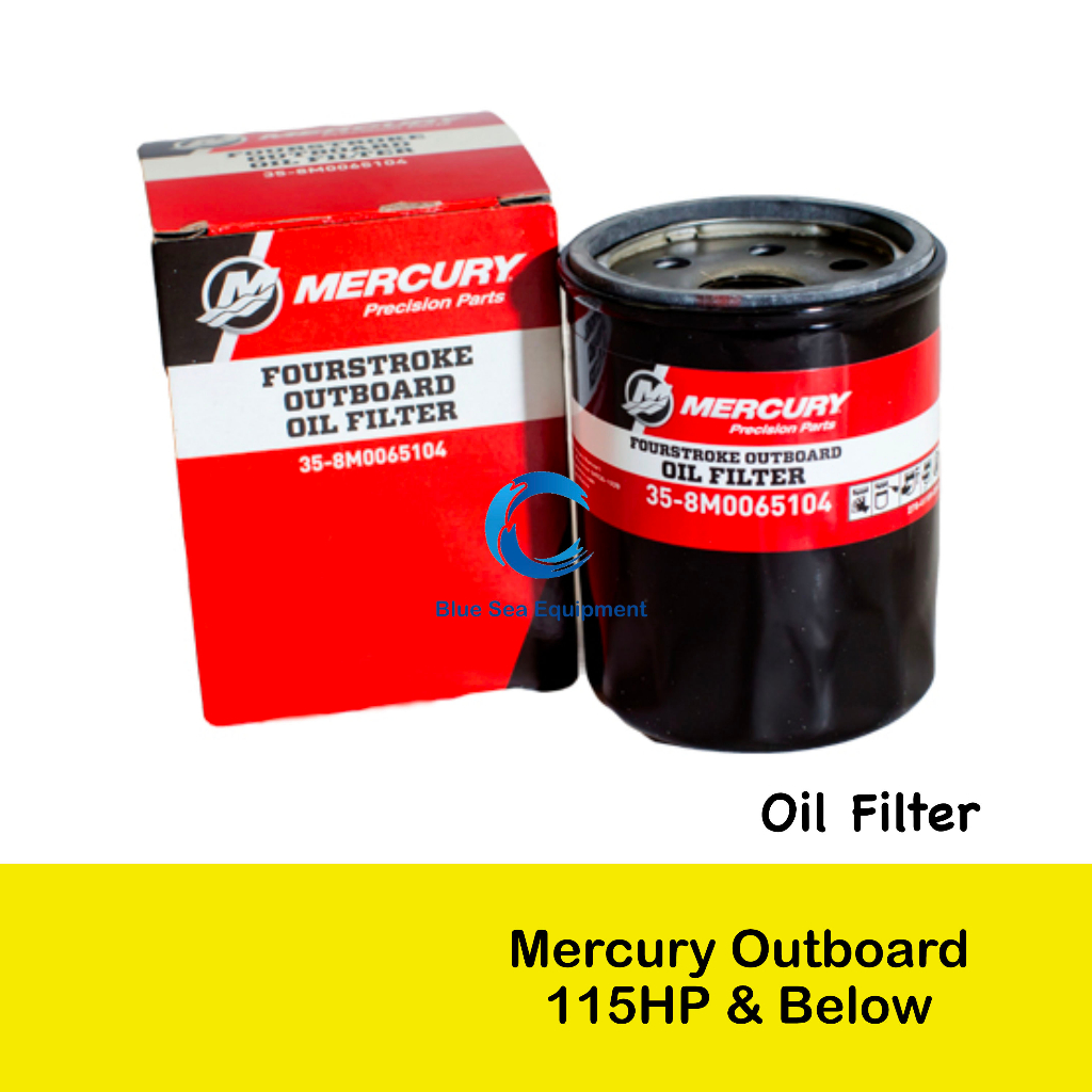 Original Oil Filter for Mercury Outboard 115hp & Below - 35-8M0065103 ...