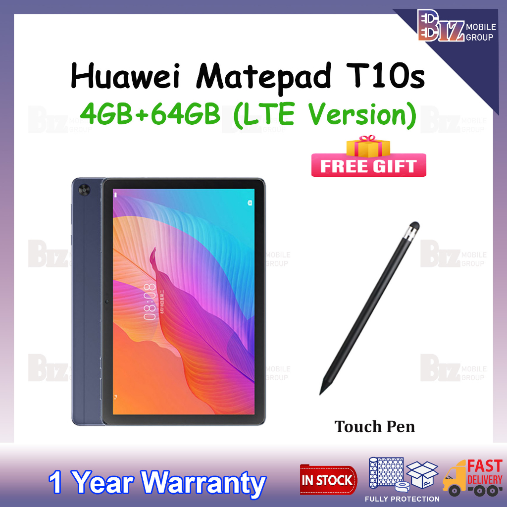 HUAWEI Matepad T10s LTE (4GB+64GB) | Huawei T10s | Original Huawei ...