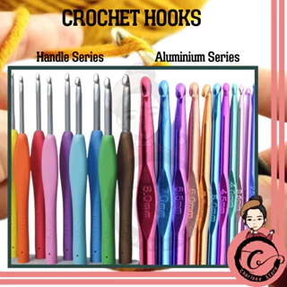 Clover Crochet Hooks Sets Knitting Tools 8Pcs Crochet Hook Knitting Tools  Aluminum Ergonomic Sweater Needles Brown Plastic Handle Clover Crochet  Hooks Set : : Home, Clover Crochet Hooks Sets 