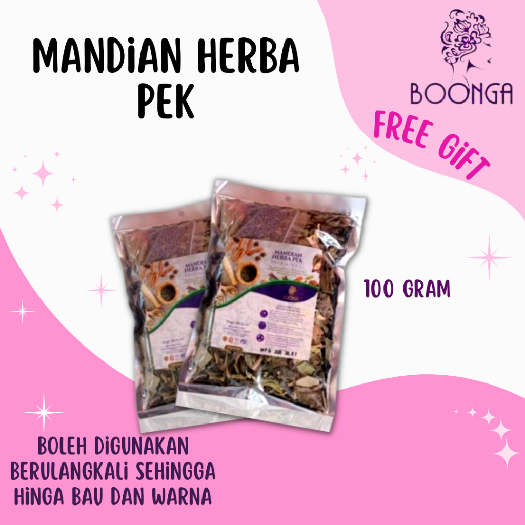 Mandian Herba Pek Mandian Sachet Mandian Boonga Set Bersalin