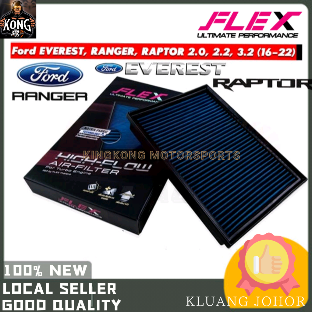 FLEX AIR FILTER FORD RANGER T8 WILDTRAK 2.0 RAPTOR BI TURBO EVEREST