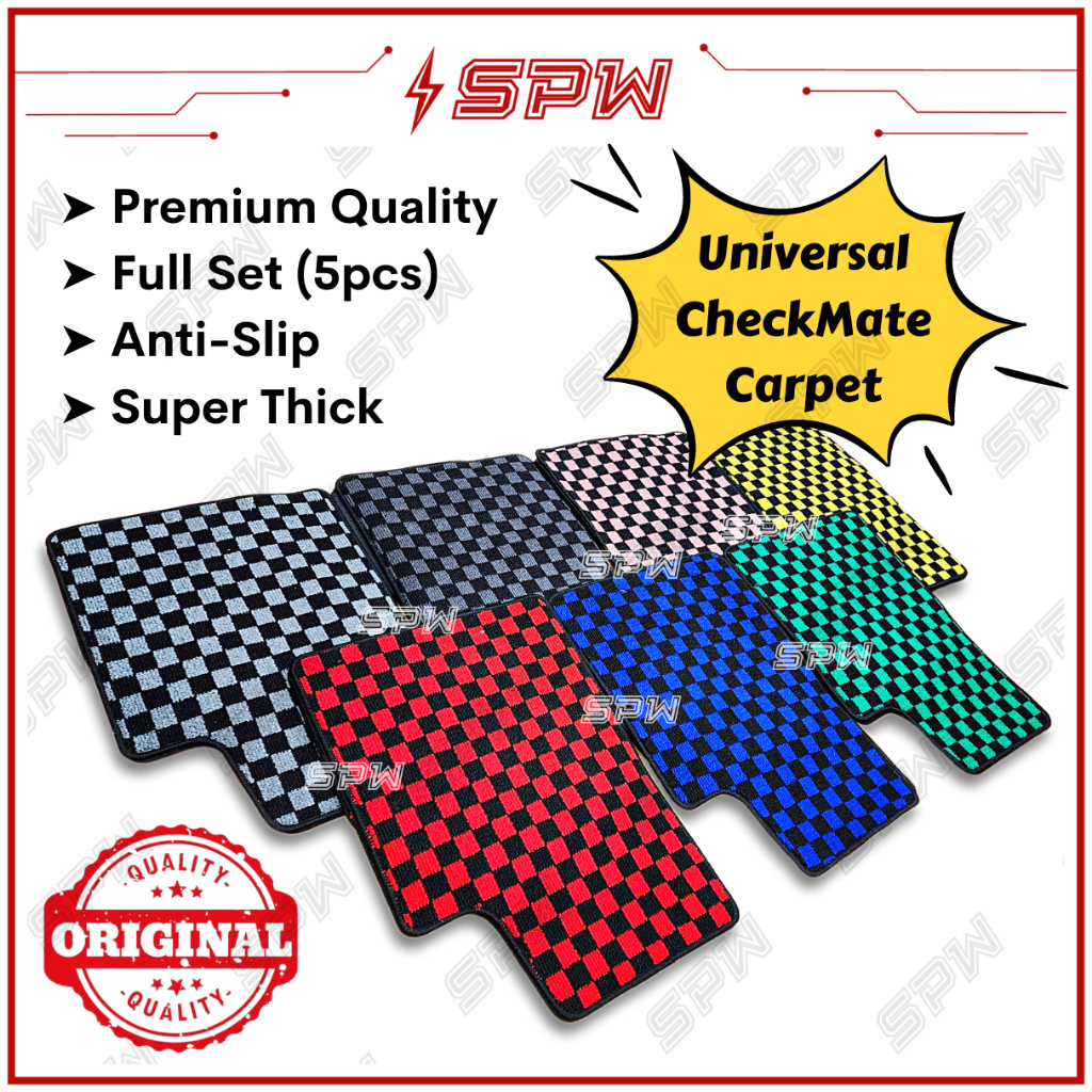 (Premium) Universal Carpet Dadu Checkmate Dice Carpet Car Premium Mat ...