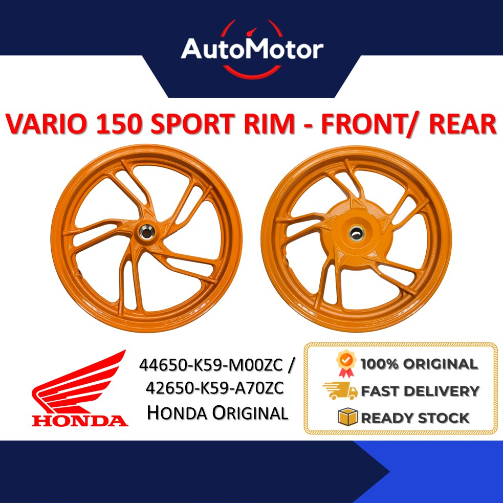 100% ORIGINAL HONDA VARIO SPORT RIM FRONT/REAR RIM DEPAN BELAKANG ...