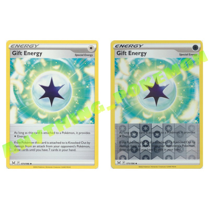 Pokemon Energy Card - Gift Energy 171/196 - NORMAL/REVERSE HOLO - Sword &  Shield | Shopee Malaysia