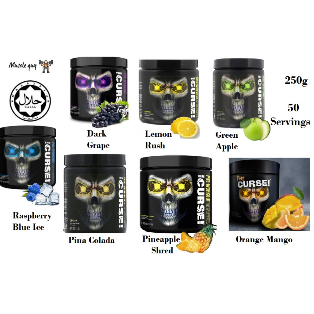 JNX The Curse Pre Workout Energy Drink Powder Pre Workout Cobra Labs 250g Shopee Malaysia