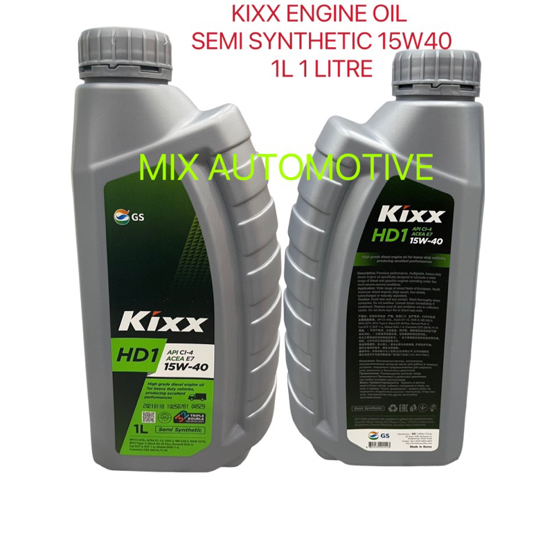 100 Diesel Engine Oil 15W40 KIXX GS KIXX HD1 15w40 (1 Liter