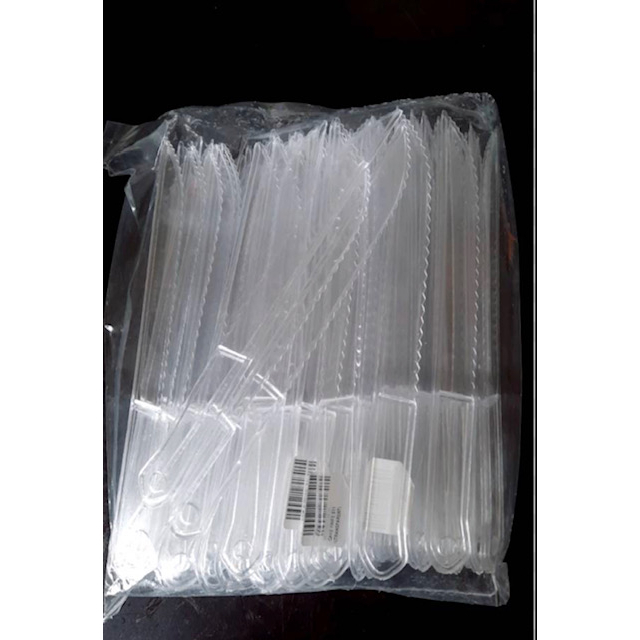 PLASTIC CAKE KNIFE S11/ CAKE SLICER/ CAKE CUTTER TRANSPARENT/ CLEAR