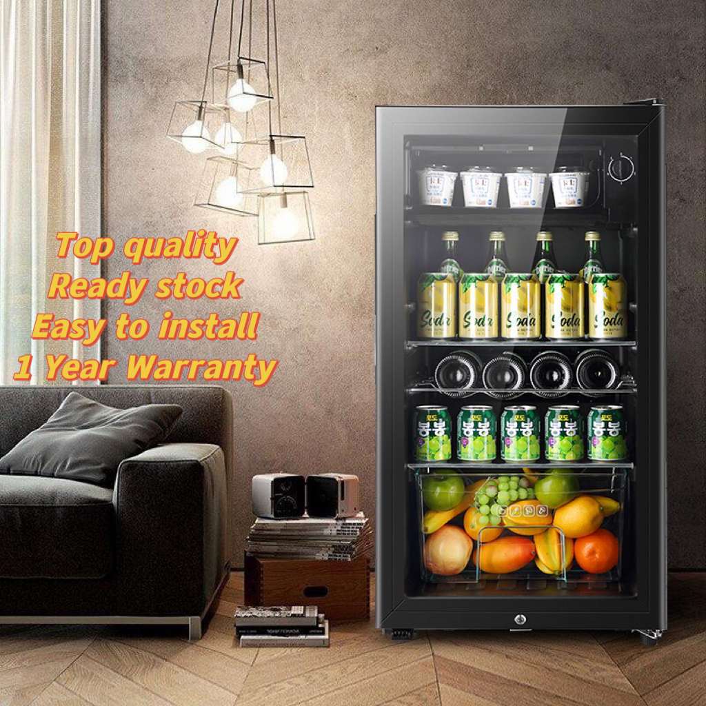 50/71/100L Ice Bar Refrigerator Single Door Refrigerator Small Glass