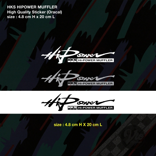 HKS HIPOWER MUFFLER / Decal (High Quality Sticker) | Shopee Malaysia