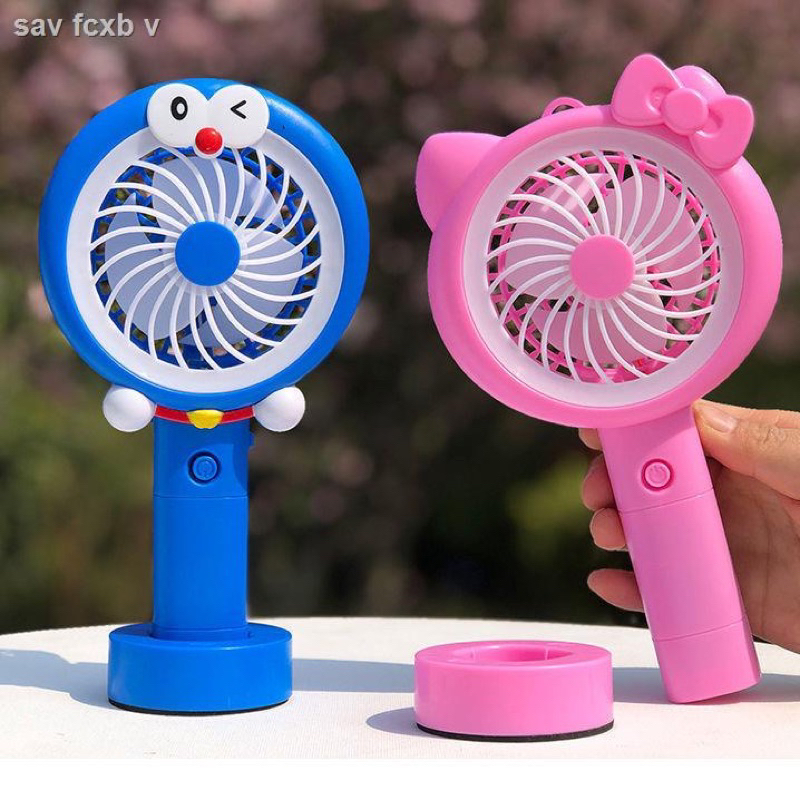 Mini Wind FAN Character DORAEMON HELLO KITTY MINION MICKEY MOUSE FROG ...