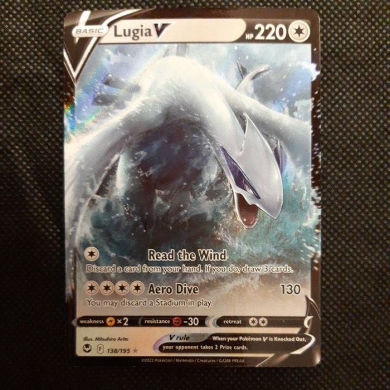 Pokemon Card TCG : Silver Tempest: Lugia V 138/195 Ultra Rare 100% ...