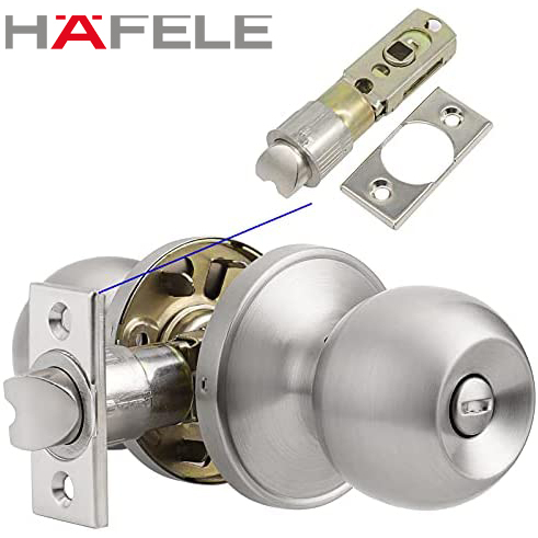 HAFELE Cylindrical Door Lock Door Knob Set 60mm Backset (489.93.125 ...