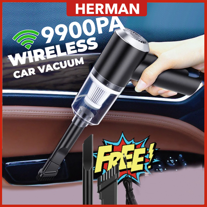 Cordless Car Vacuum Cleaner 9000pa Mini Wireless Vacuum Kereta