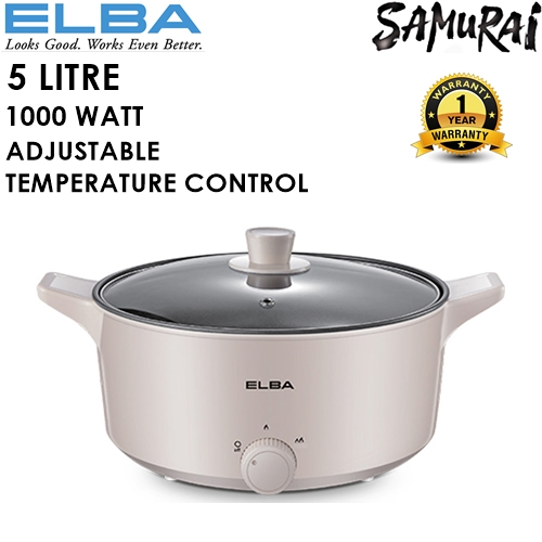 ELBA MULTI COOKER 5 LITRE STAINLESS STEEL INNER POT WITH NONSTICK COATING EMCN5017(LP) Shopee