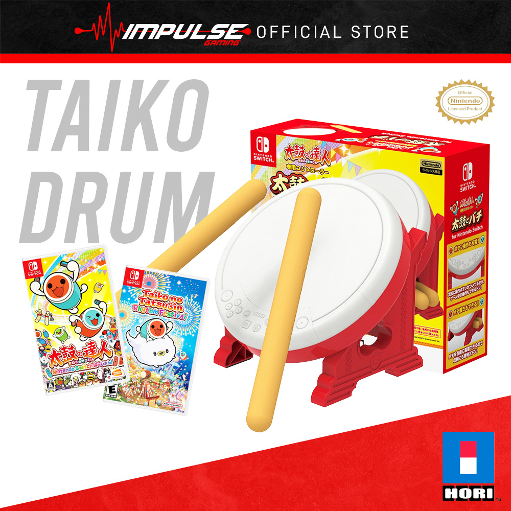 Hori NSW Nintendo Switch Taiko No Tatsujin Standalone Drum [NSW 