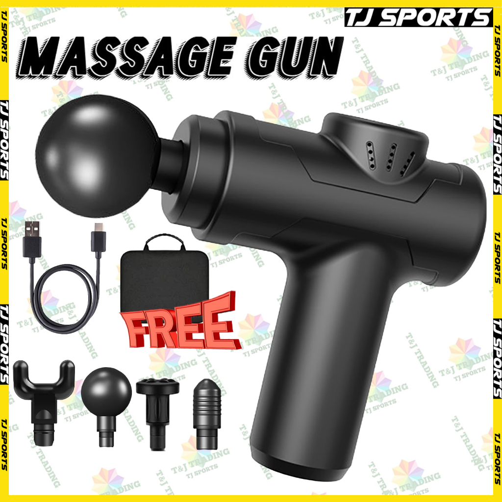 Professional Massage Gun Portable Vibration Percussion Back Massager ...