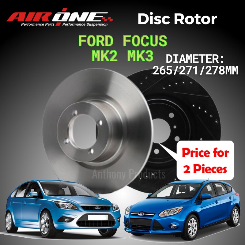 AIRONE Ford Focus MK2 Hatchback MK3 2.0 Ti-VCT DI Rear OE Sport Brake ...