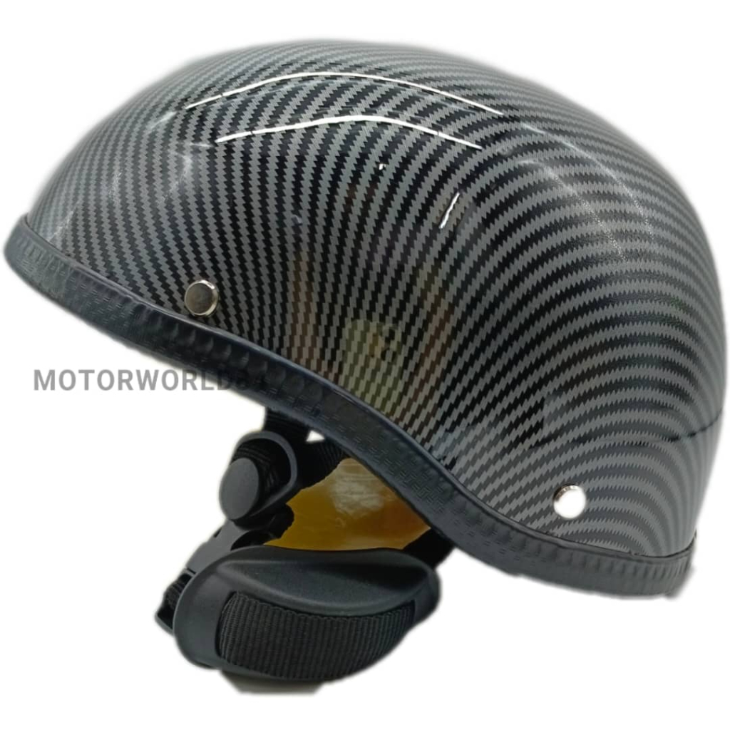 RETRO HELMET HARLEY STYLE HALF CUT TOPI KELEDAR EASY RIDER CHOPPER CAFE ...