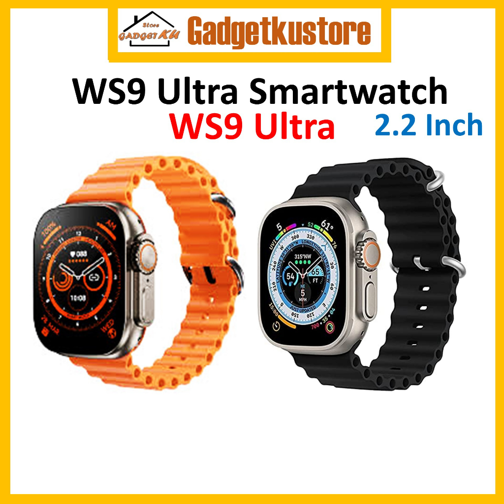 WS9 Ultra Smartwatch 2.2 Inch 49mm GPS Heart Rate Monitoring NFC ...