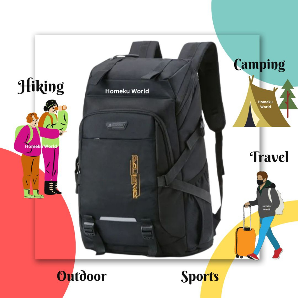 50L Bagpack Travel Hiking Holiday Camping Sports Weekend Overnight