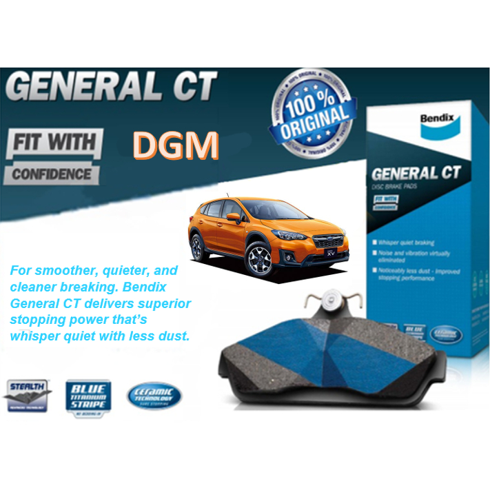 100 Original Bendix General CT Disc Brake Pad Front (DB2480GCT) For