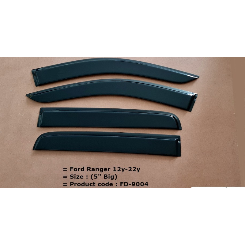 Ford Ranger / Raptor 12y-22y Door Visor / Window Vent Visor Deflectors ...