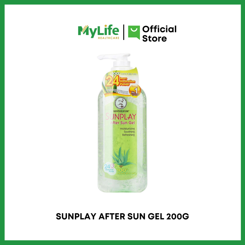 SUNPLAY AFTER SUN GEL MOISTURIZING SOOTHING REFRESHING 200G Shopee
