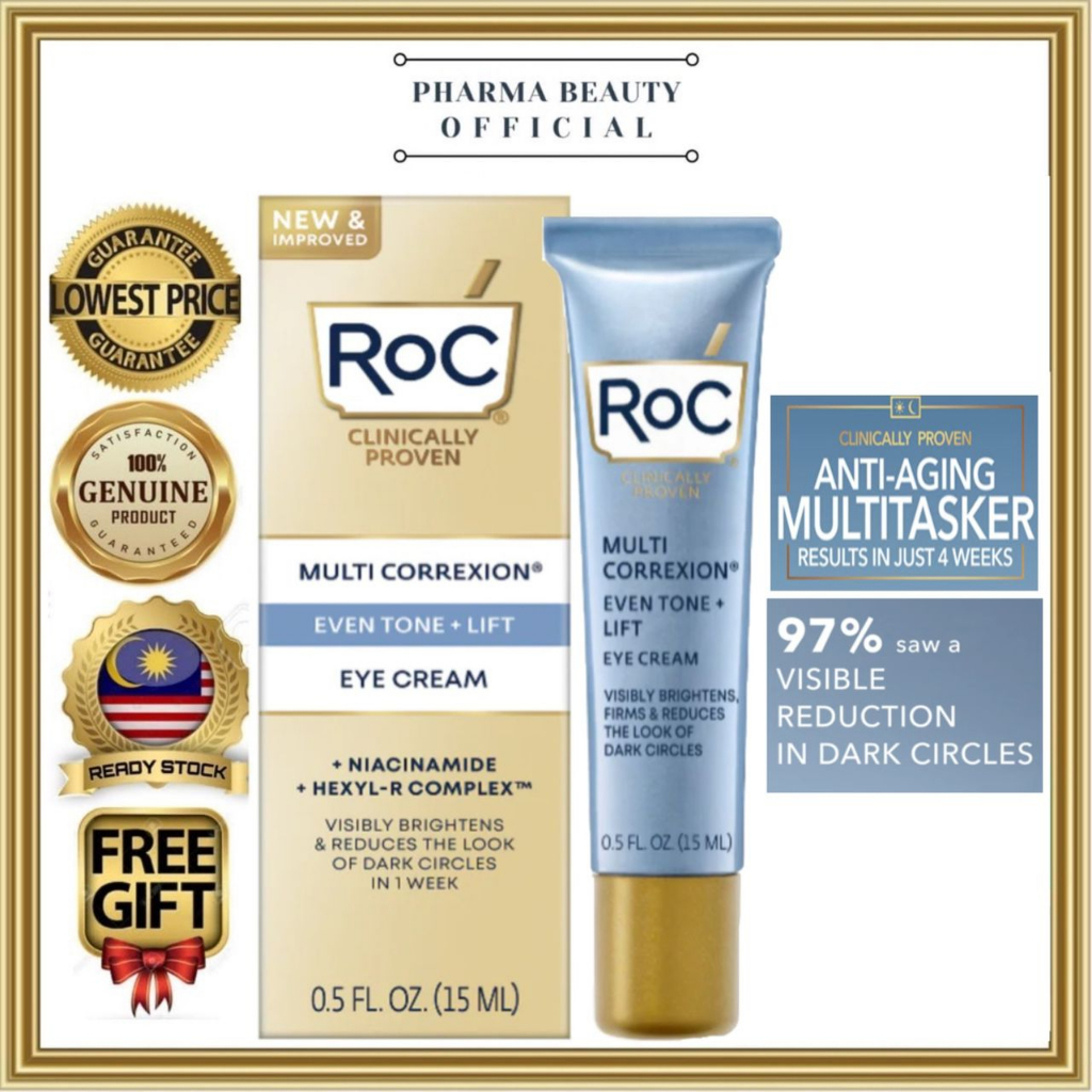 RoC Multi Correxion 5 in 1 AntiAging Eye Cream for Puffiness, Under