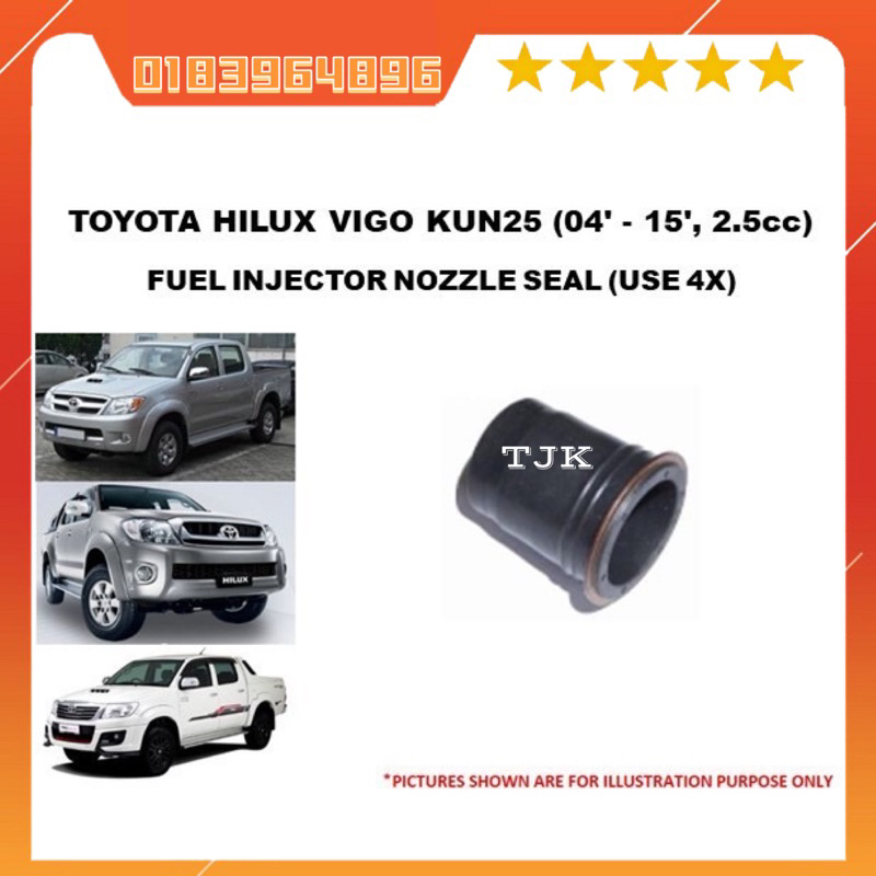 TOYOTA HILUX VIGO KUN25 KUN26 1KD 2KD INJECTOR NOZZLE SEAL 2368130010