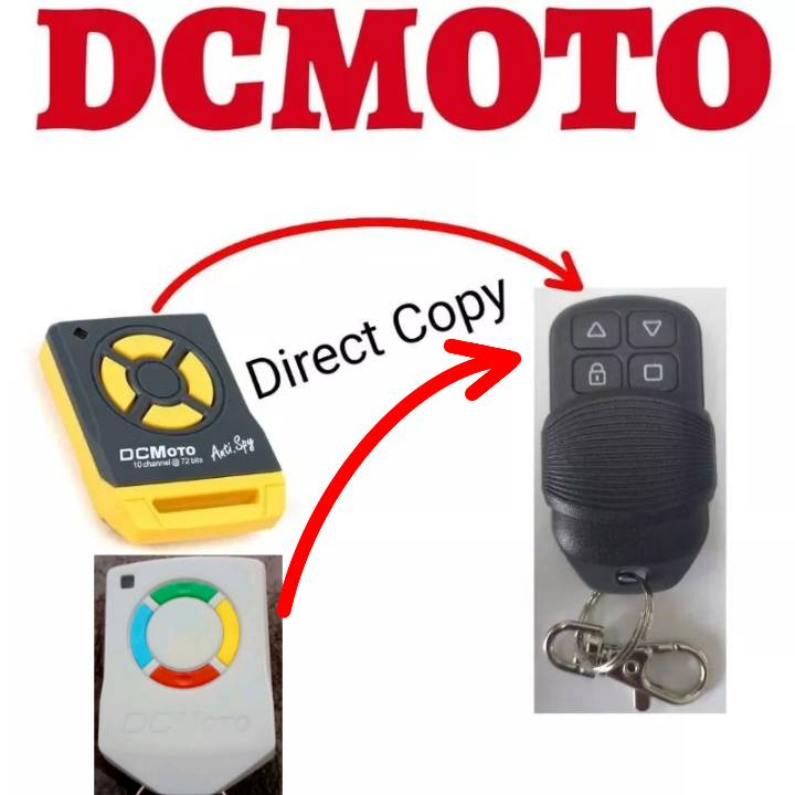 DCMOTO remote control duplicate copy with universal remote (include