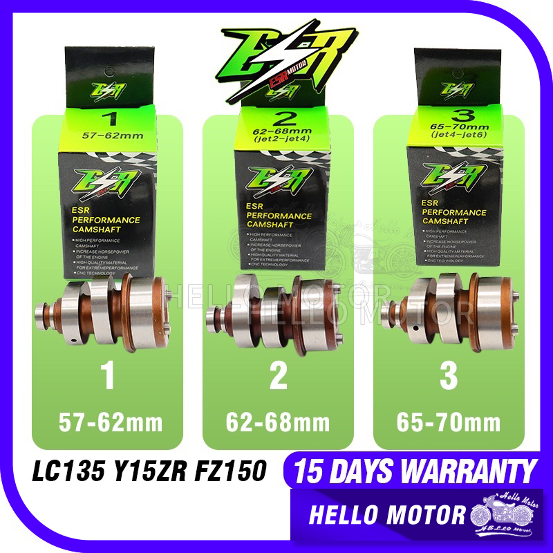 ORIGINAL ESR MOTOR LIGHT WEIGHT CAMSHAFT ESR CAM SHAFT ESR RACING For