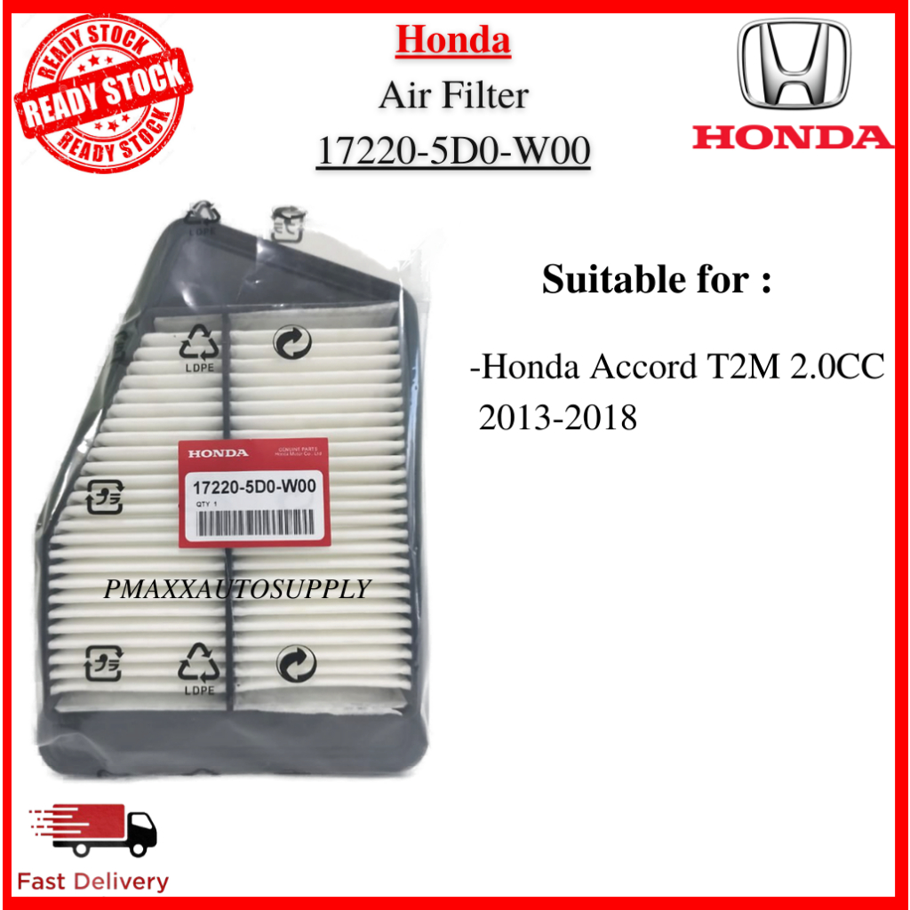 ORIGINAL HONDA Engine Air Filter Honda Accord 20132018 2.0CC T2A/T2M