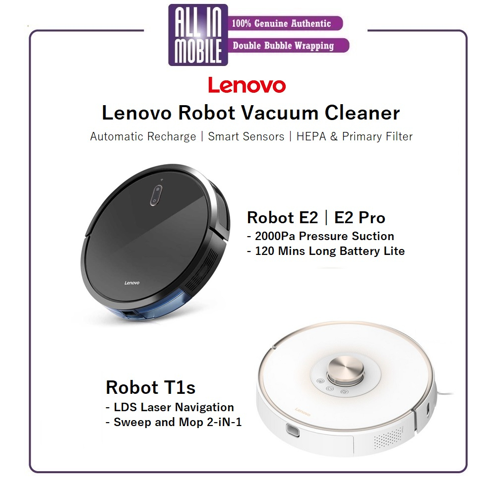Lenovo Robot Vacuum Cleaner T1S E2 E2 Pro [2 in 1 MopSweep Vacuum