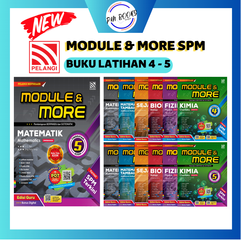 [PMBOOK] PELANGI Buku Latihan MODULE & MORE KSSM Format SPM Tingkatan 4 ...