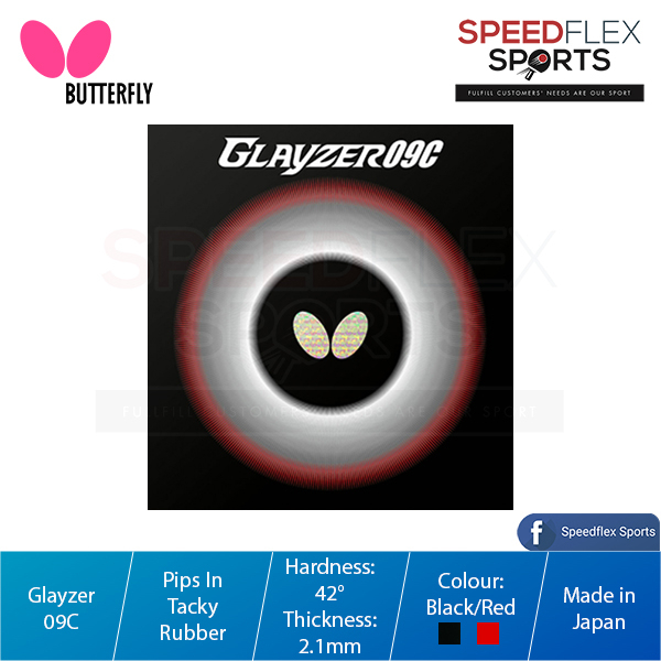 Butterfly Glayzer 09C Table Tennis Rubber Getah Ping Pong New Product