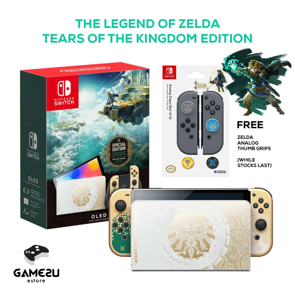 (CHEAPEST) Nintendo Switch Zelda OLED Console Zelda Tears of the Kingdom Edition (with 1 Year