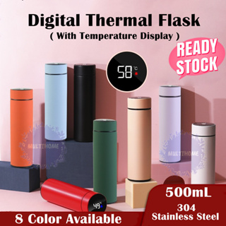 LV 15 Thermal Tumbler LED Touch Display Temperature Stainless Steel Flask  Keep Warm and Cold 500ml