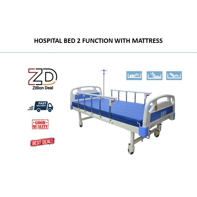 2 Function Manual Hospital Bed Shopee Malaysia