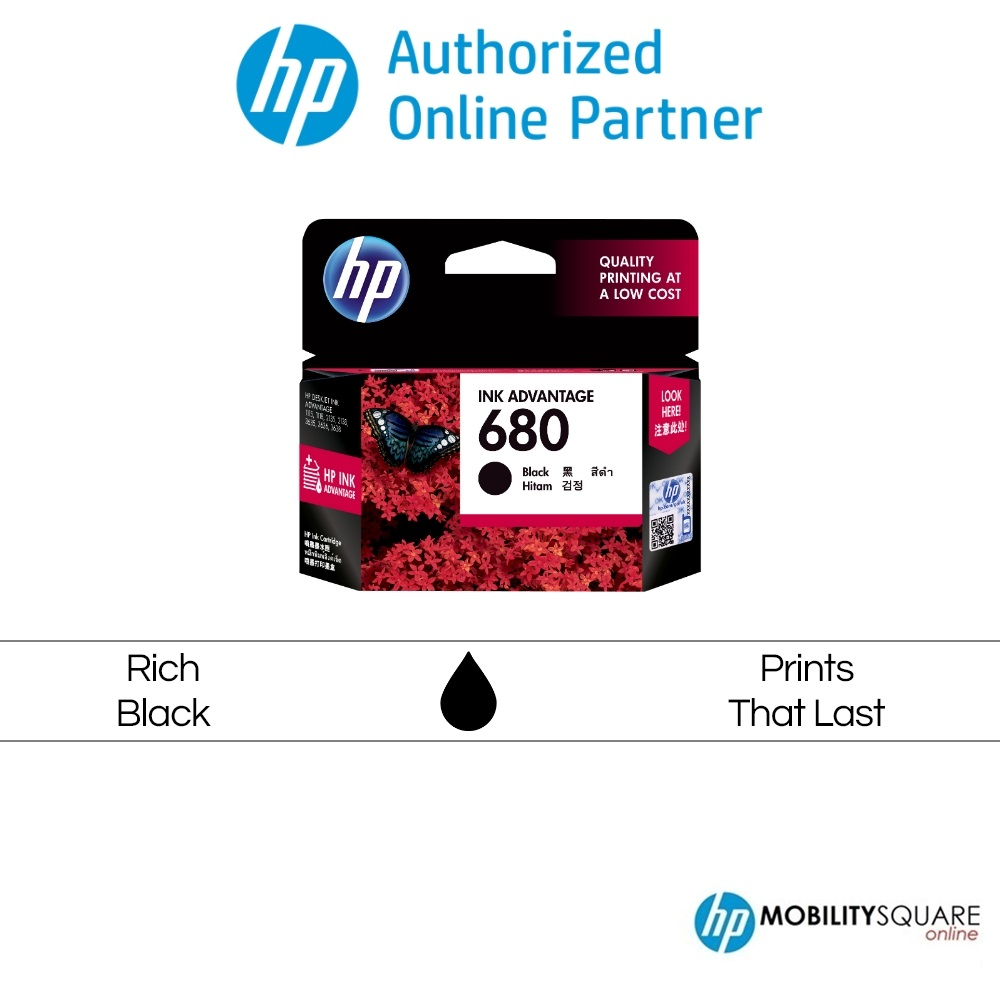 HP 680 Ink Cartridges Black and Color Cartridges With Box | Shopee Malaysia