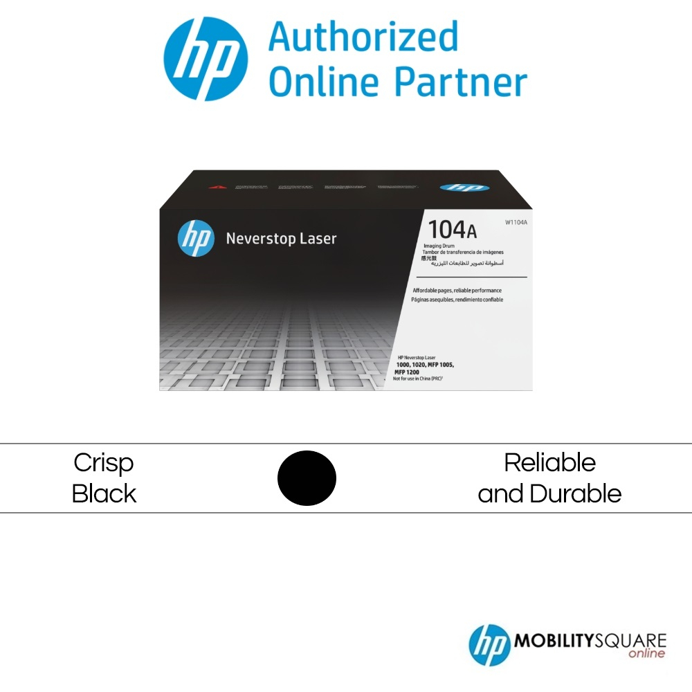 HP 104A Black Original Laser Toner Imaging Drum (W1104A) Shopee Malaysia