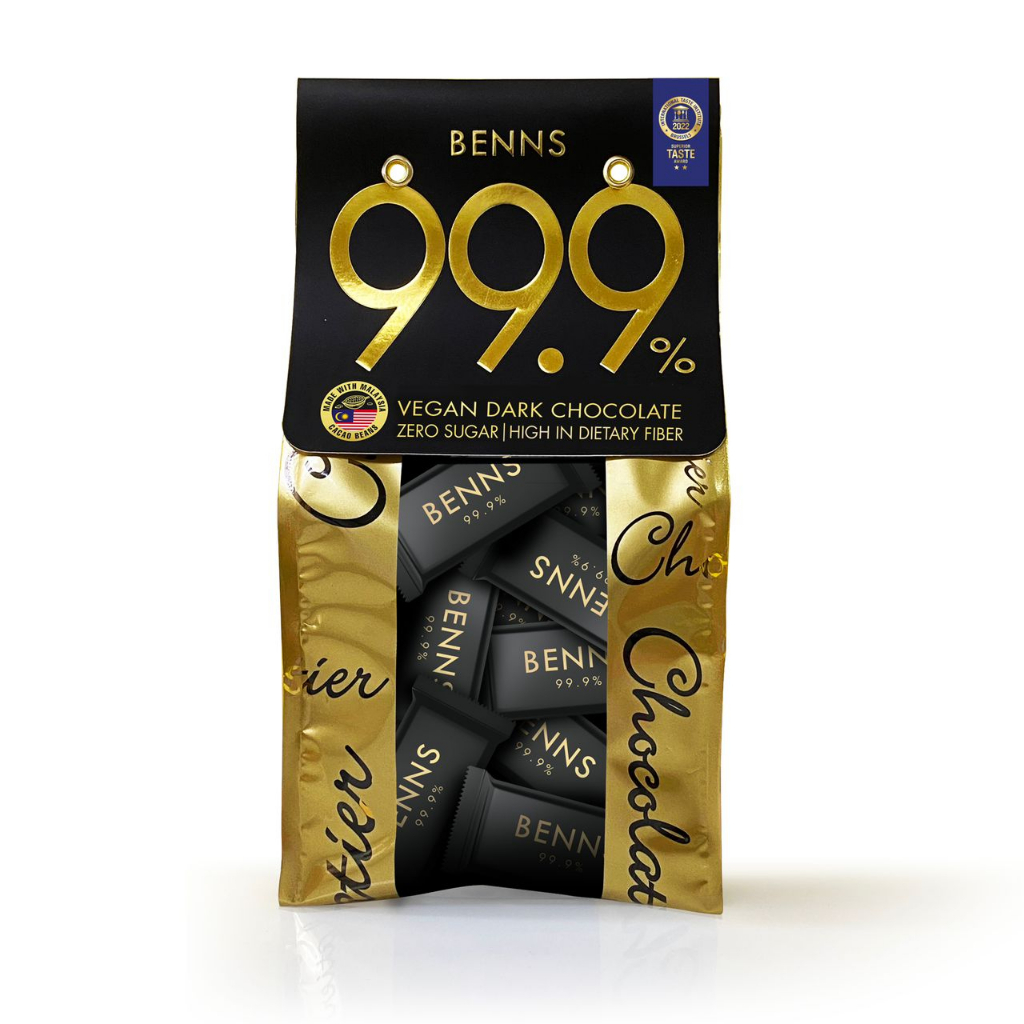 BENNS - 99.9% Vegan Dark Chocolate 300gm | Shopee Malaysia