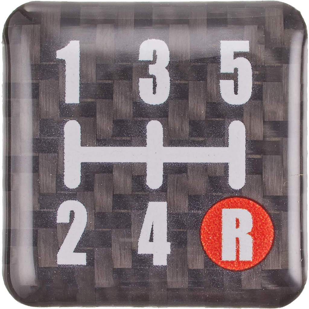 HASEPRO Magical Carbon NEO Gear Shift Pattern Plate Label Made in JAPAN