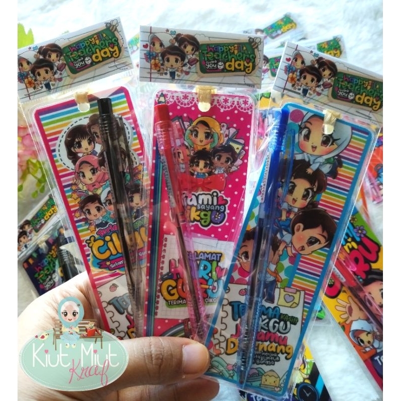 💥 Set Bookmark + Pen Hadiah Hari Guru 💥 | Shopee Malaysia