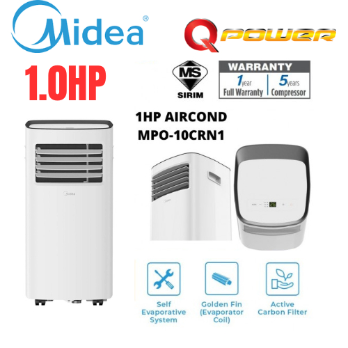 Midea /Hisense 1.0hp/1.5hp Portable Air Cond MPO10CRN1 Air Conditioner
