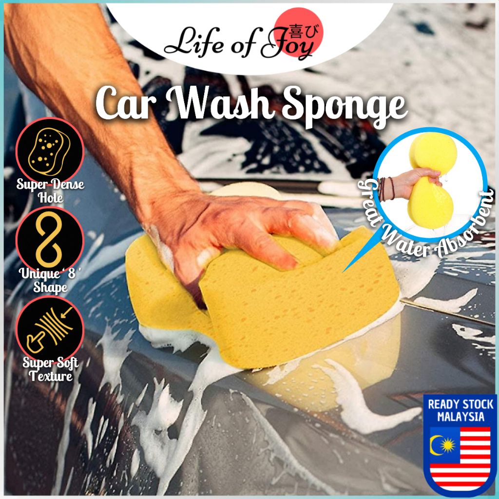 Car Sponge Compressed Car Wah Sponge Foam Applicator Sponge Cleaning