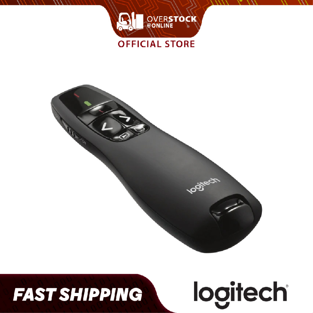 LOGITECH R400 Laser Presentation Pointer with Red Laser Pointer, Plug