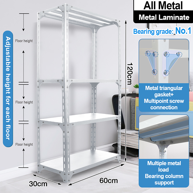 3/6 Tier Metal Boltless Rack Home kitchen Store Storage Rack Warehouse ...