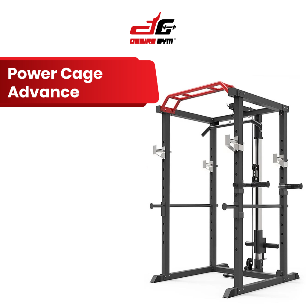 Desire Gym Power Rack Squat Power Cage Lat Pull Rowing Squat Rack ...