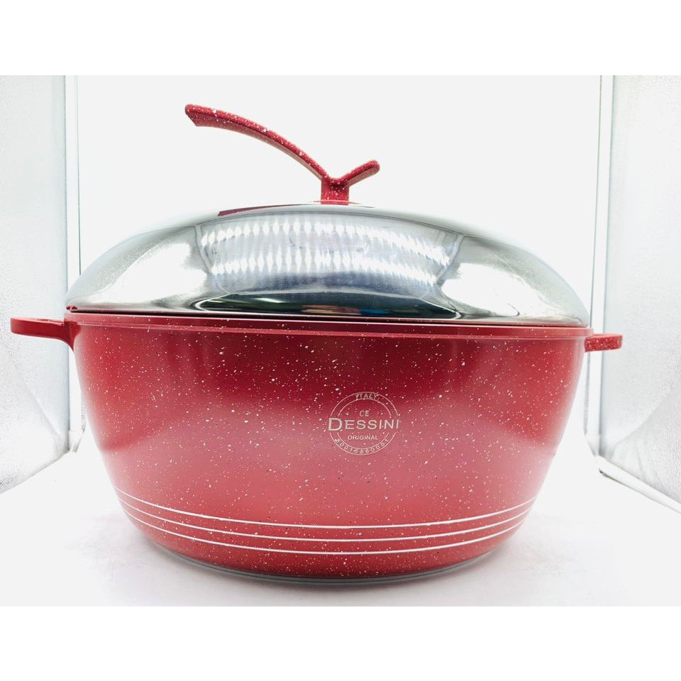 {READY STOCK} 40CM RED/BLACK PERIUK RENDANG PENUTUP STEEL | Shopee Malaysia
